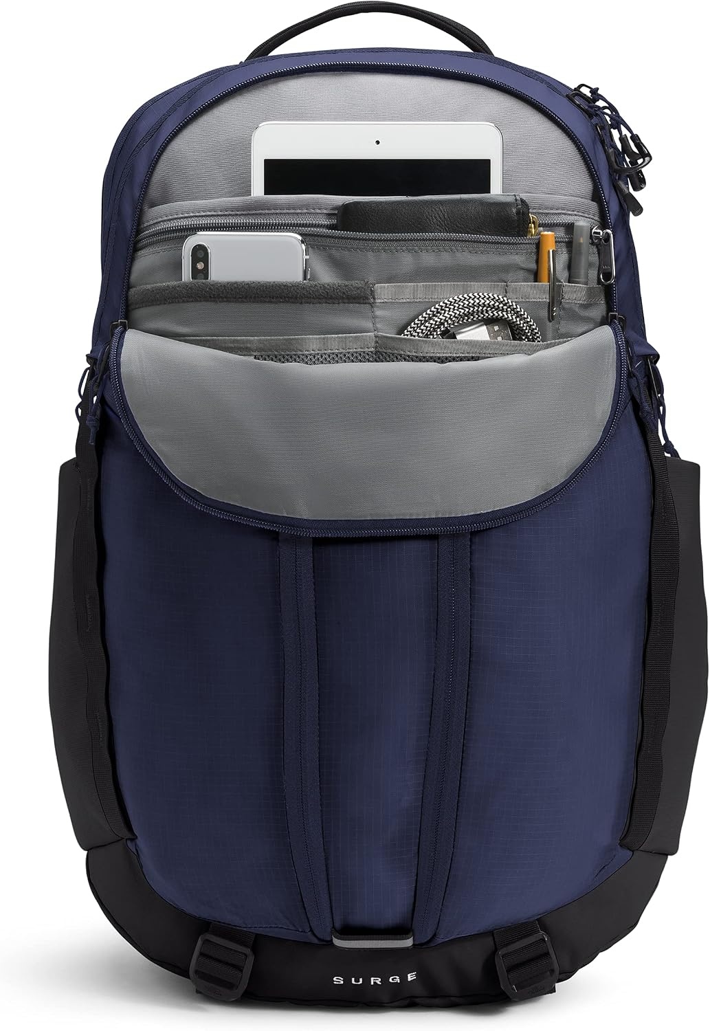 image:imageTHE NORTH FACE Surge Commuter Laptop Backpack Daypack With Water Repellent Finish 16 Laptop Sleeve Reflective DetailsTnf NavyTnf Black