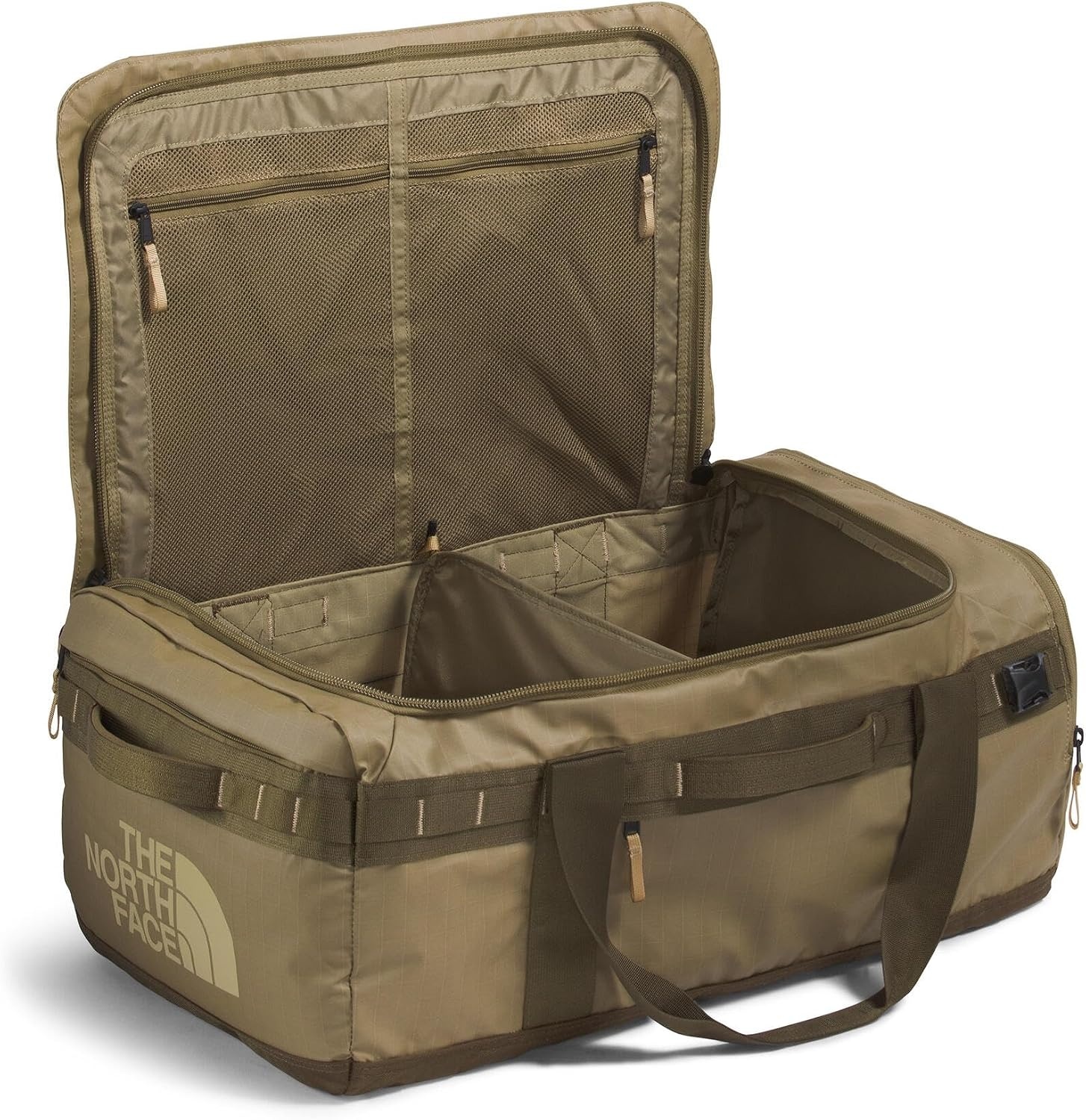 image:imageTHE North FACE Mens Base Camp Voyager 62L DuffelCedarSycamoreKhaki Stone