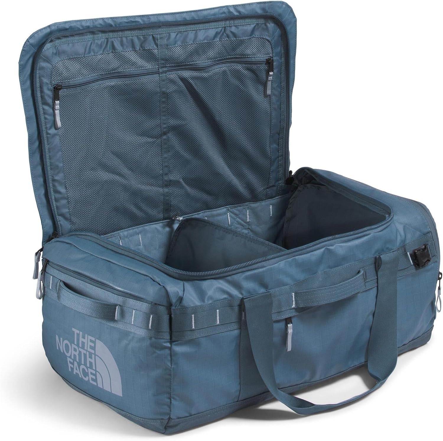 image:imageTHE North FACE Mens Base Camp Voyager 62L DuffelGranite GreyFrost Grey