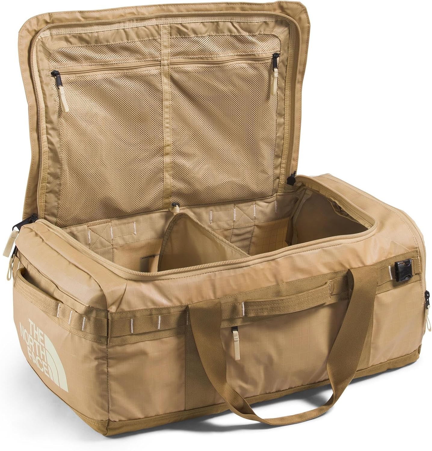image:imageTHE North FACE Mens Base Camp Voyager 62L DuffelKhaki StoneUtility BrownDesert Stone