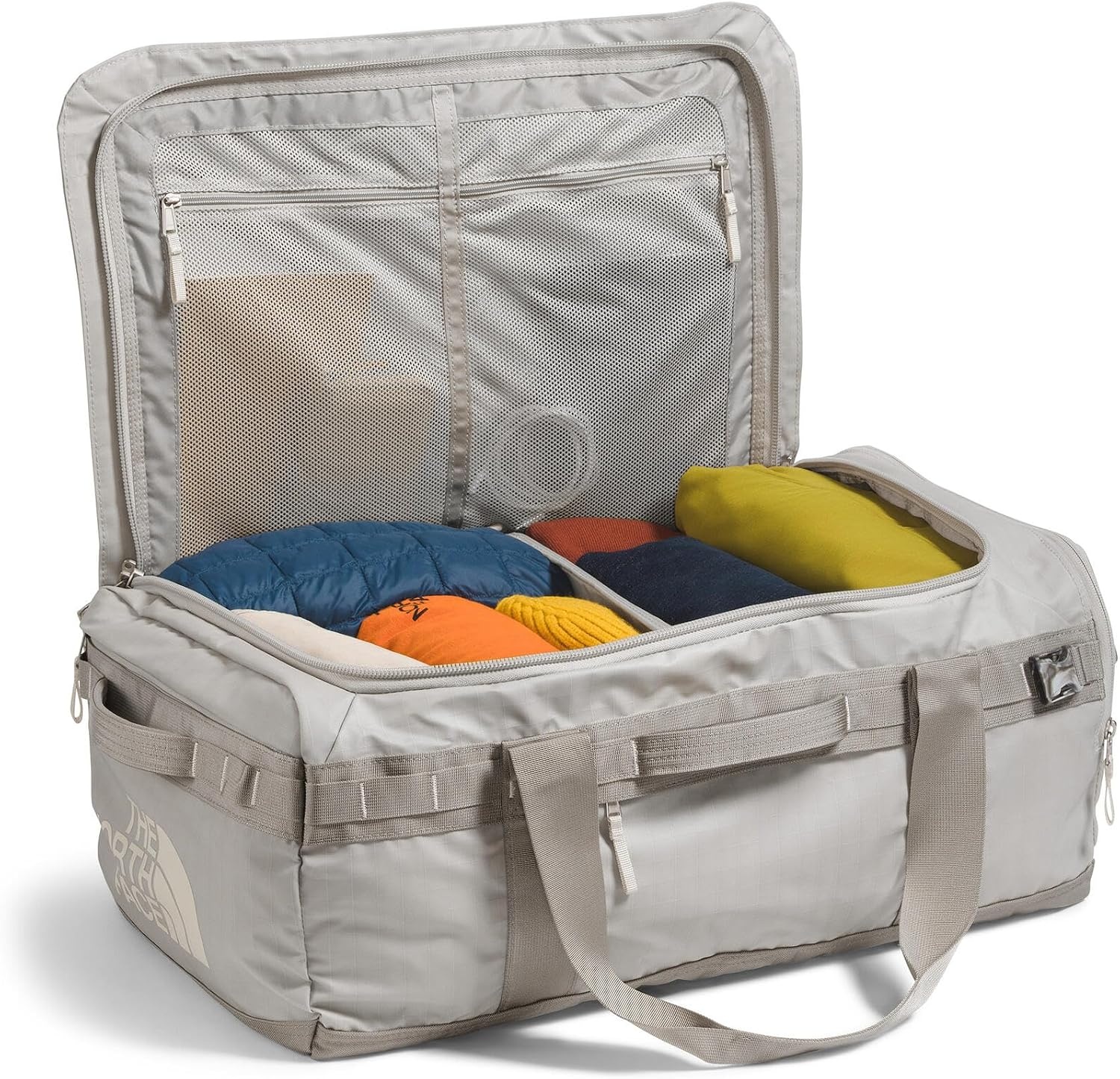 image:imageTHE North FACE Mens Base Camp Voyager 62L DuffelSoapstoneStone Slab