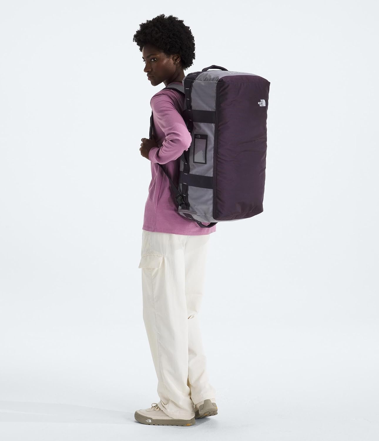 image:imageTHE North FACE Mens Base Camp Voyager 62L DuffelTranscendent GreyEndless DuskHigh Rise Grey
