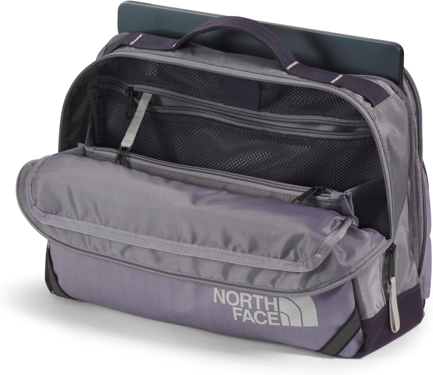image:imageThe North Face Base Camp Voyager SlingTranscendent GreyEndless DuskHigh Rise Grey