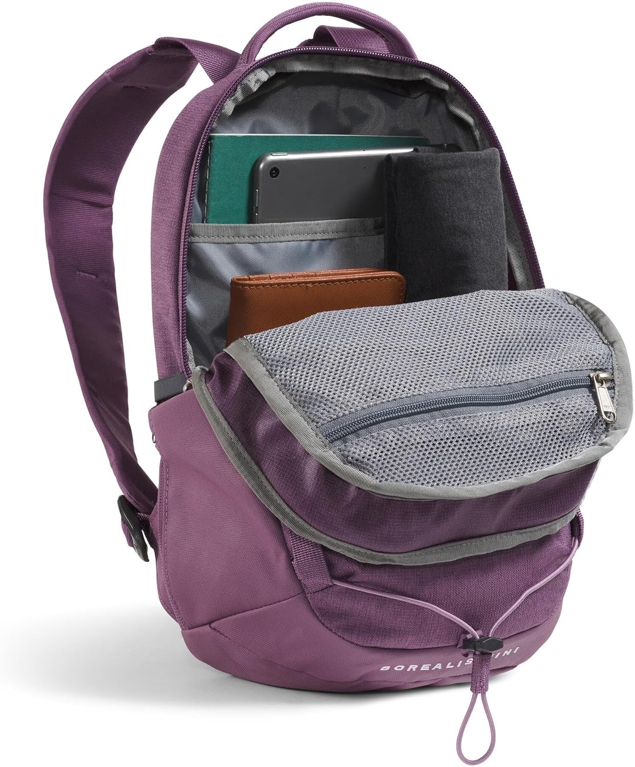 image:imageThe North Face Borealis Mini Backpack White DuneTNF Black One SizeChroma Purple Light HeatherHushed Lavender