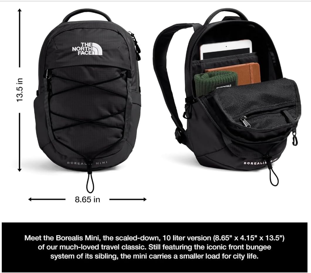 image:imageThe North Face Borealis Mini Backpack White DuneTNF Black One SizeSlate MossBark Mist