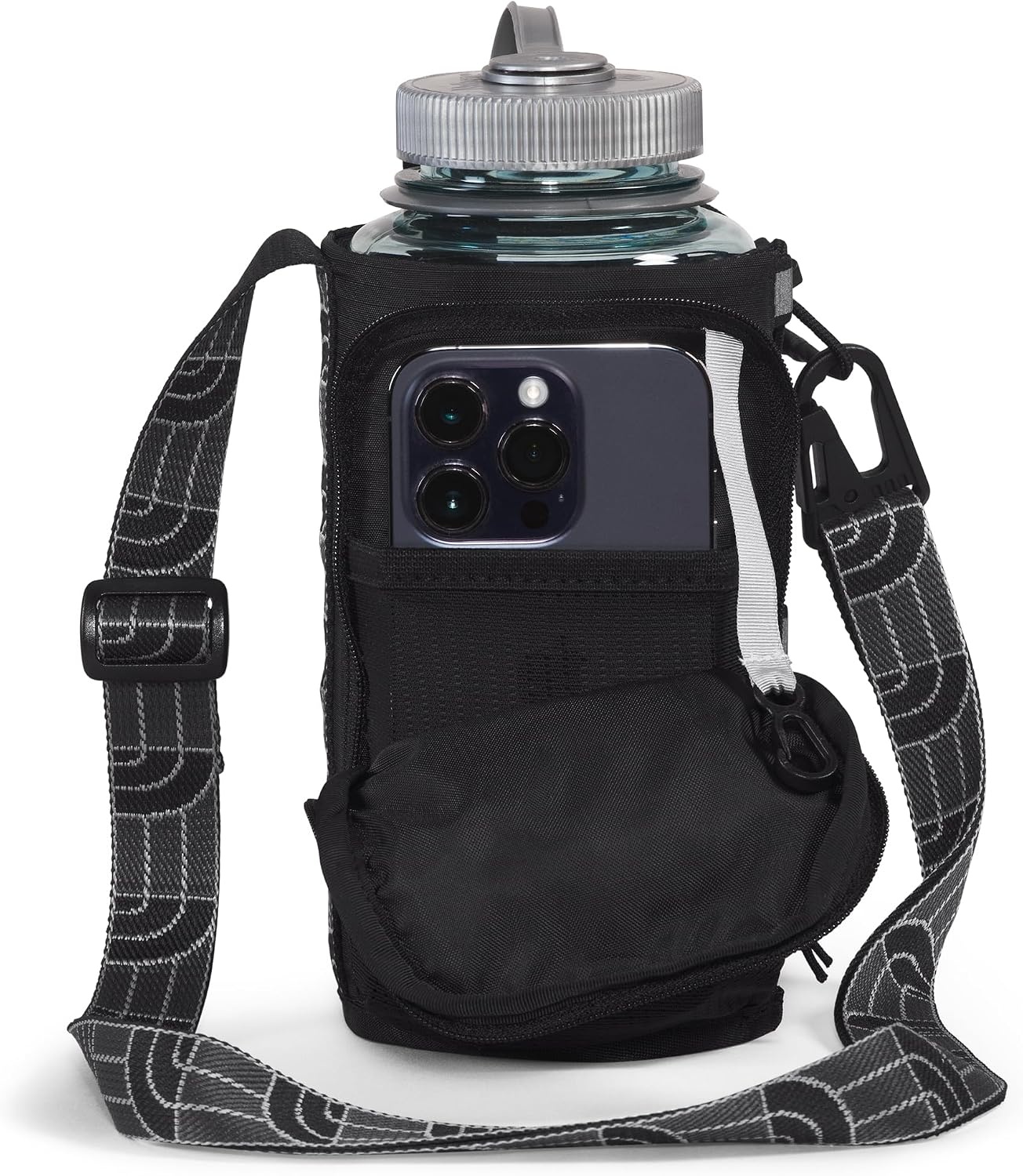 image:imageThe North Face Borealis Water Bottle Holder Adjustable Strap WaterRepellent Finish External Pocket with Key Hook Pale Plum Light HeatherPale Plum One SizeTNF BlackTNF BlackNPF