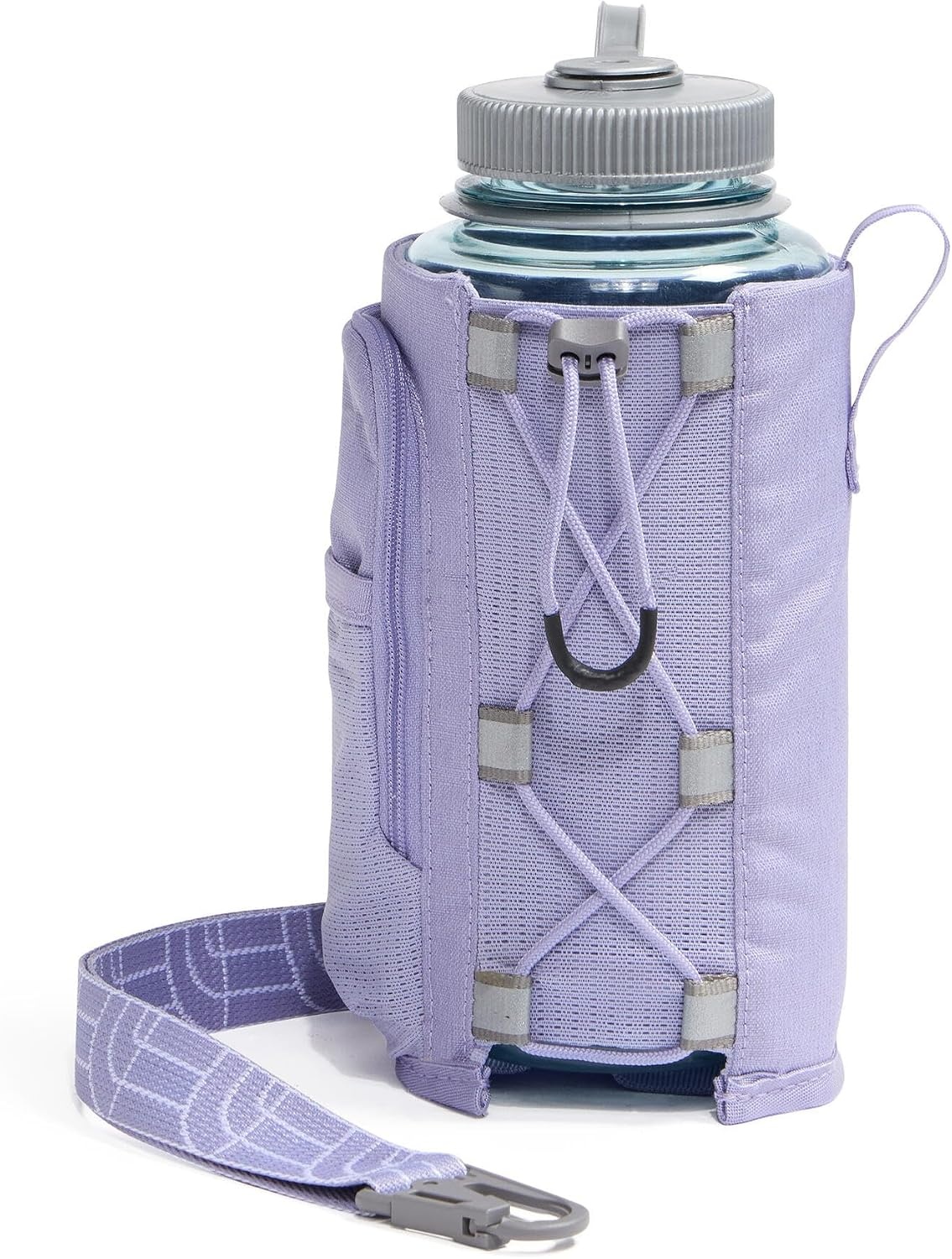 image:imageThe North Face Borealis Water Bottle Holder Adjustable Strap WaterRepellent Finish External Pocket with Key Hook Pale Plum Light HeatherPale Plum One SizePale Plum Light HeatherPale Plum
