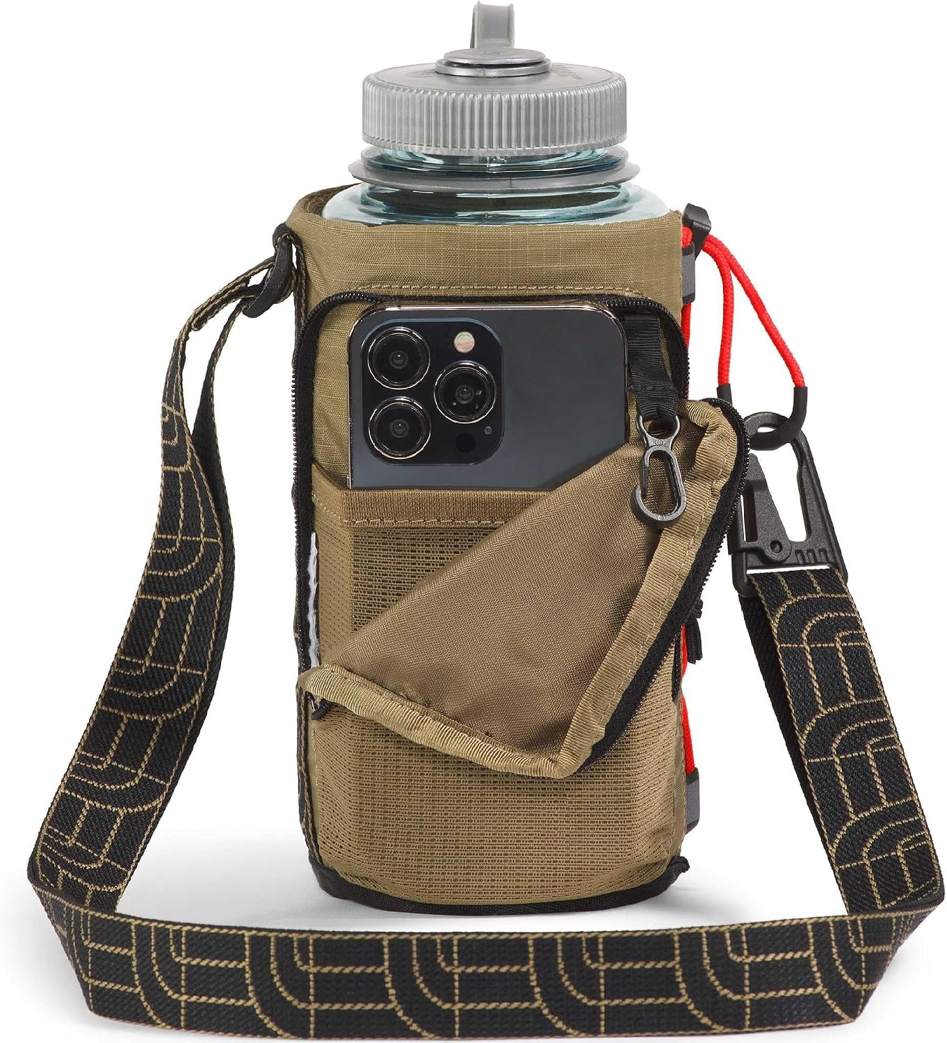 image:imageThe North Face Borealis Water Bottle Holder Adjustable Strap WaterRepellent Finish External Pocket with Key Hook Pale Plum Light HeatherPale Plum One SizeCedarLava Red