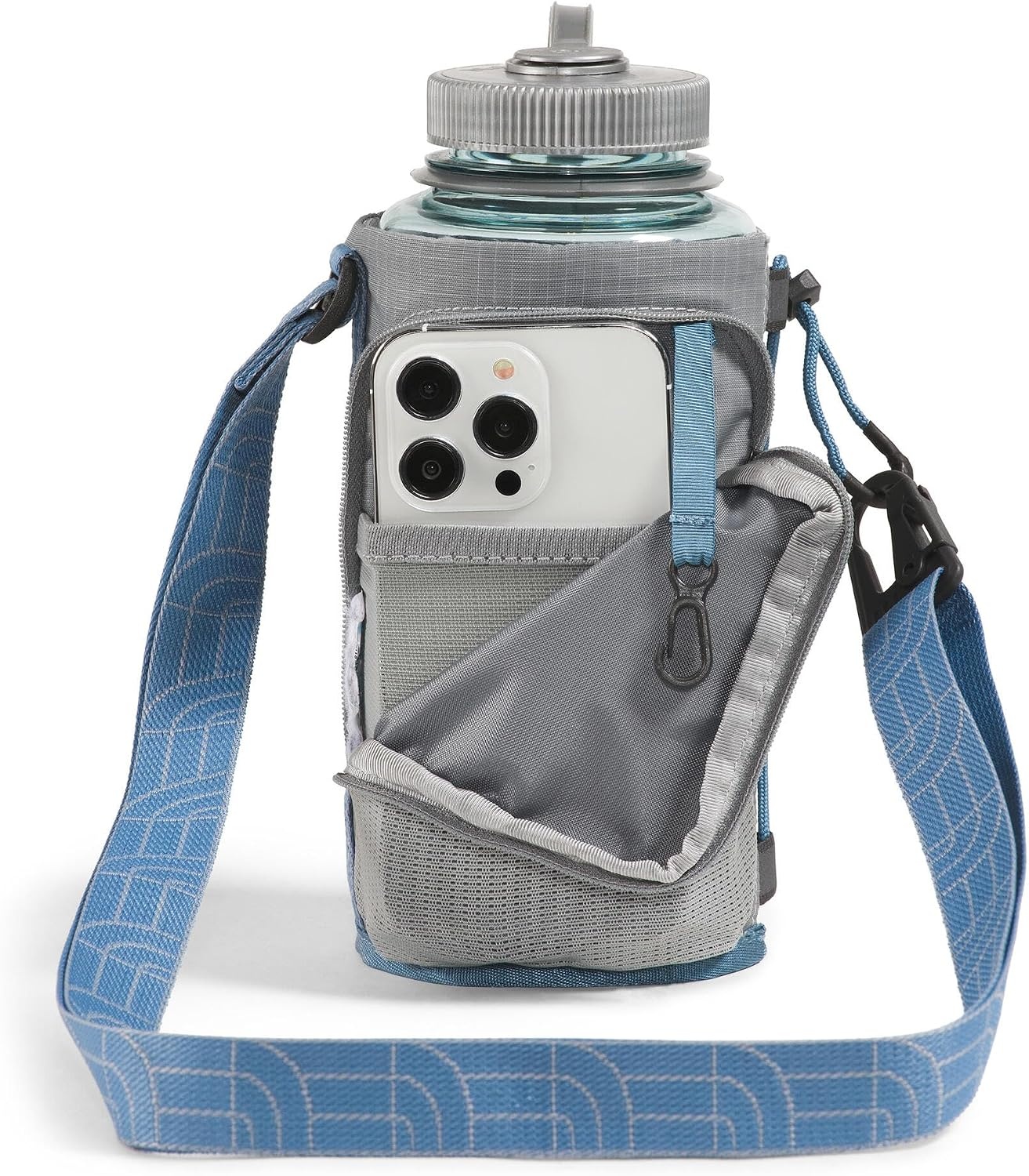 image:imageThe North Face Borealis Water Bottle Holder Adjustable Strap WaterRepellent Finish External Pocket with Key Hook Pale Plum Light HeatherPale Plum One SizeConcrete