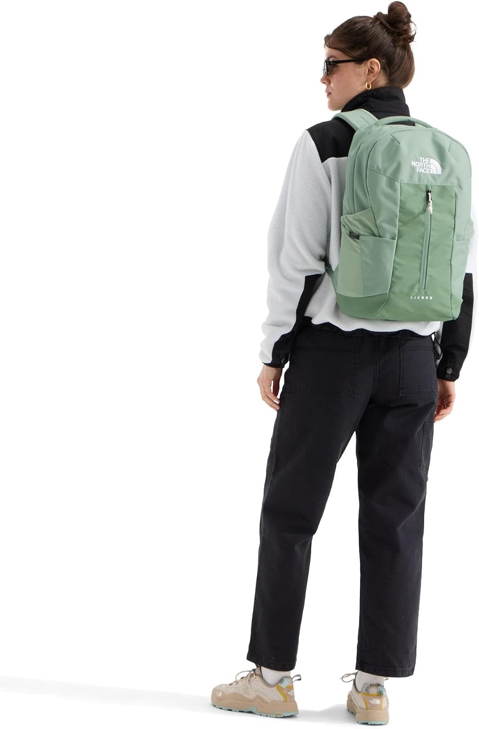 image:imageThe North Face Lichen Daypack Everyday Commuter Backpack Laptop Sleeve Water Bottle Pockets Center Front Pouch Pacific TealTNF Black One SizeSlate MossTnf White