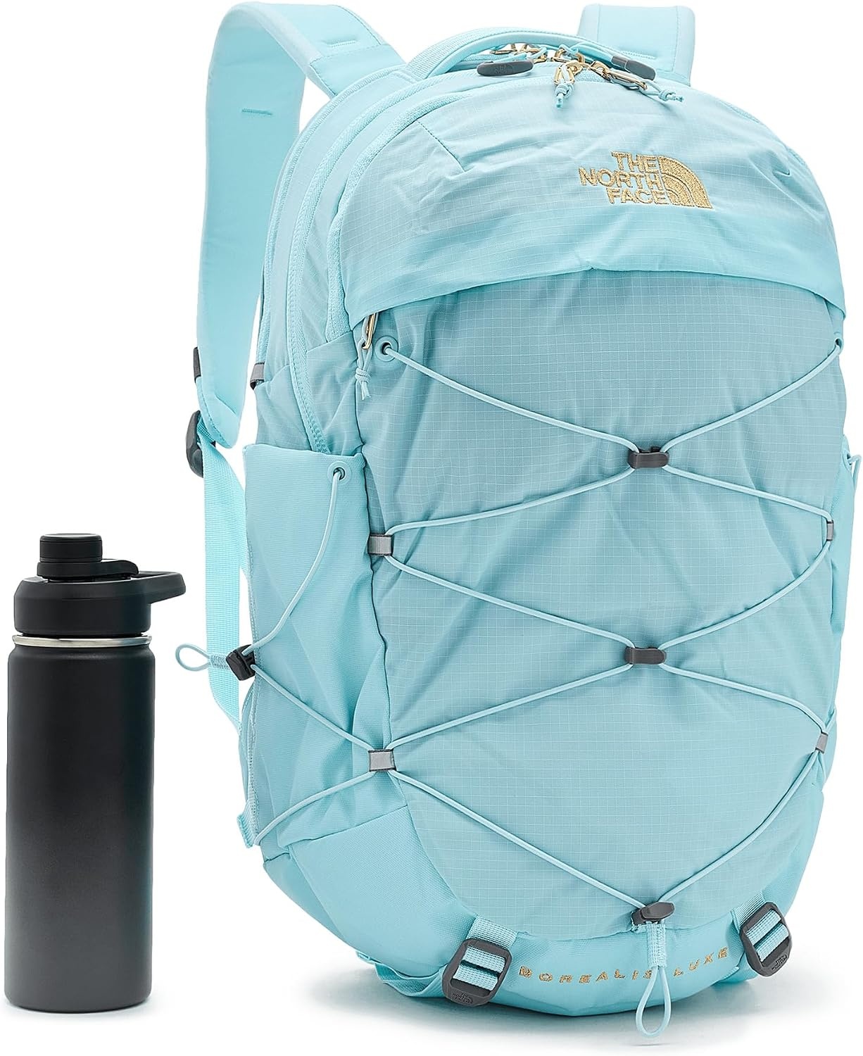 image:imageThe North Face Vault Everyday Laptop Backpack Commuter Travel Bag WaterRepellent Finish Spacious Compartment Pacific TealTNF Black One SizeGlacierGold Metallic