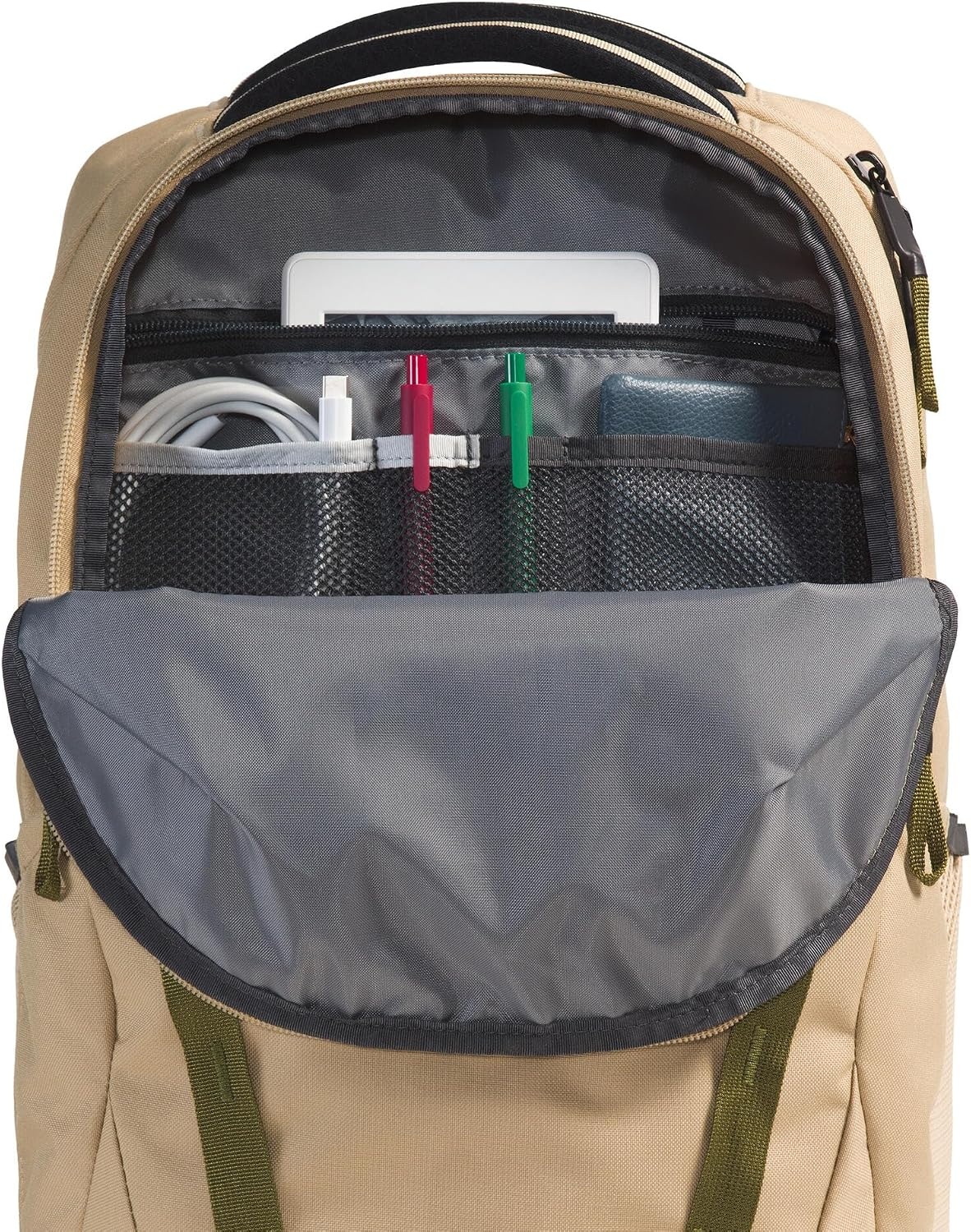 image:imageThe North Face Vault Everyday Laptop Backpack Commuter Travel Bag WaterRepellent Finish Spacious Compartment Pacific TealTNF Black One SizeKhaki StoneTnf Black