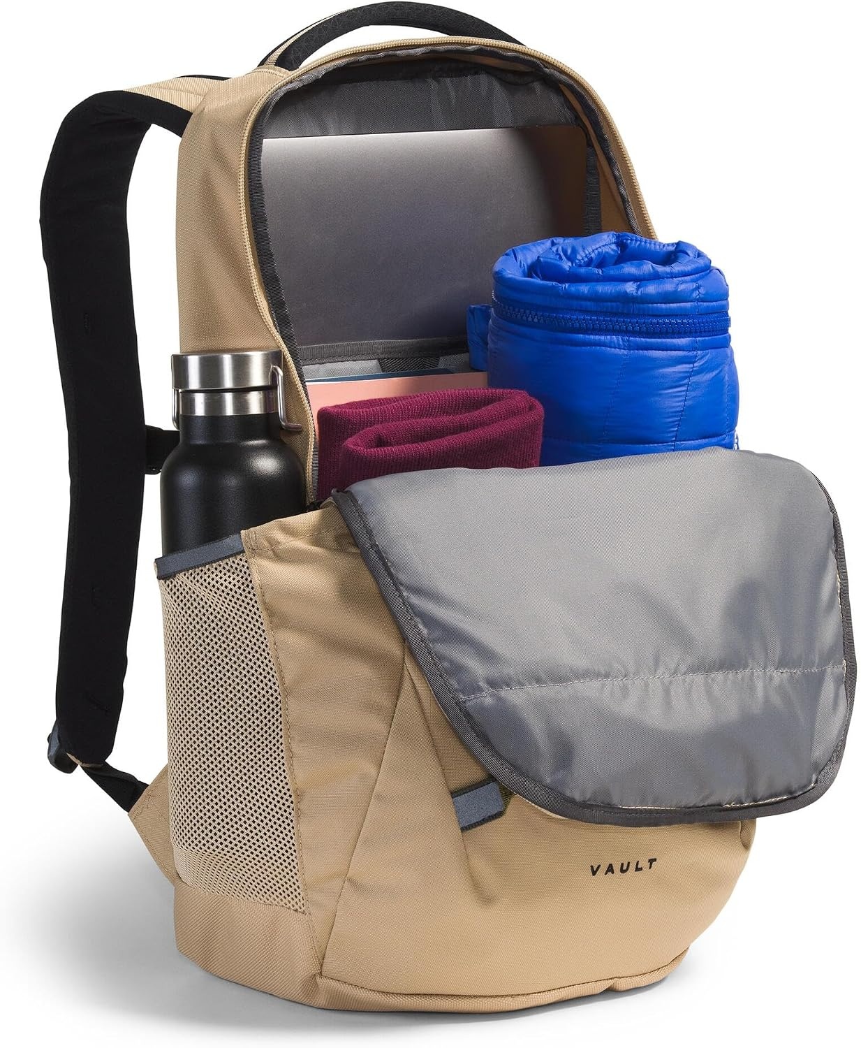 image:imageThe North Face Vault Everyday Laptop Backpack Commuter Travel Bag WaterRepellent Finish Spacious Compartment Pacific TealTNF Black One SizeKhaki StoneTnf Black