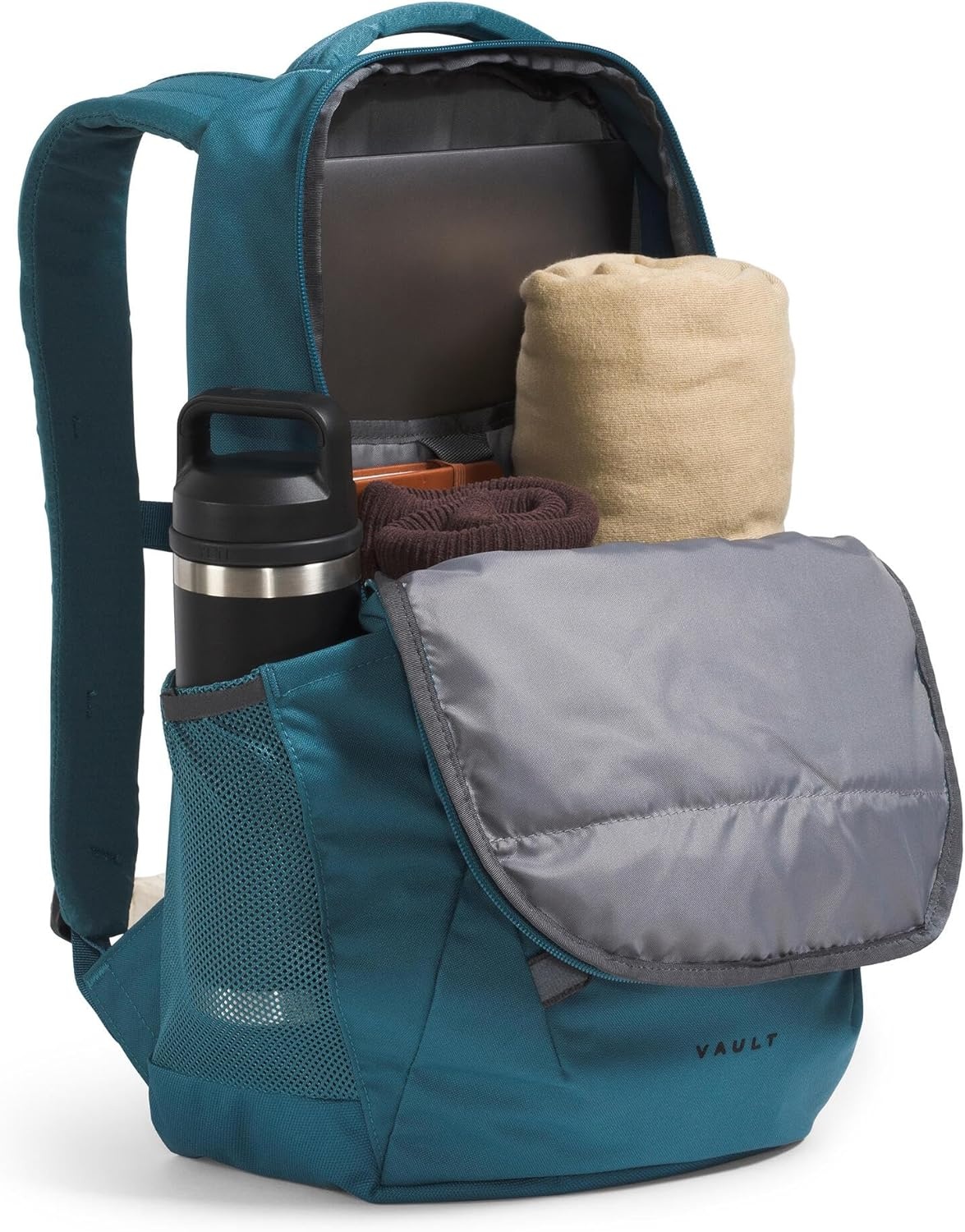 image:imageThe North Face Vault Everyday Laptop Backpack Commuter Travel Bag WaterRepellent Finish Spacious Compartment Pacific TealTNF Black One SizeSpaceTnf Black