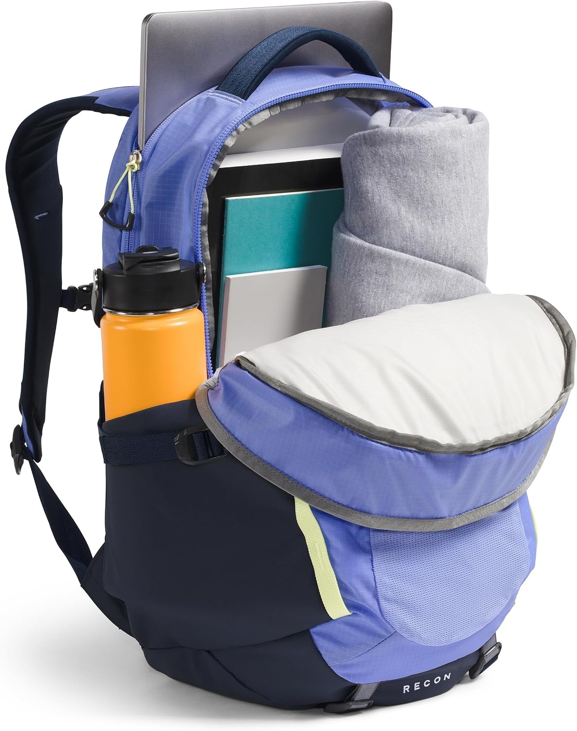 image:imageThe North Face Womens Recon Everyday Laptop Backpack Commuter Travel Bag 18 Laptop Sleeve WaterRepellent Pale Plum Light HeatherPale Plum One SizePeriwinkle GlowSummit NavyLemon Mist