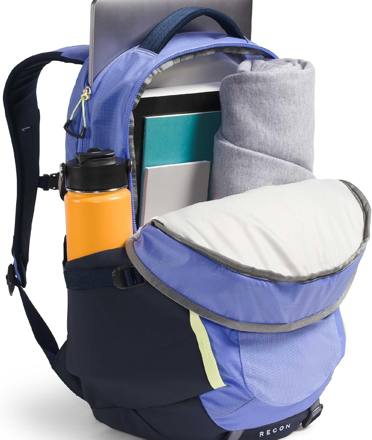 image:imageThe North Face Womens Recon Everyday Laptop Backpack Commuter Travel Bag 18 Laptop Sleeve WaterRepellent Pale Plum Light HeatherPale Plum One SizePeriwinkle GlowSummit NavyLemon Mist