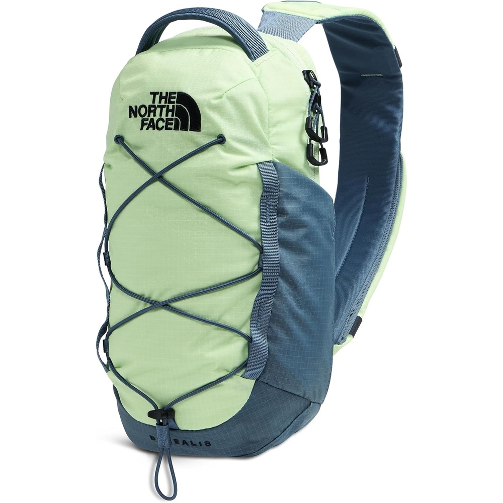 image:imageTHE NORTH FACE Borealis SIing Bag Crossbody Adjustable Strap Water Repellent Finish Multiple Compartments Tablet SleeveCalcified LimeGranite Grey