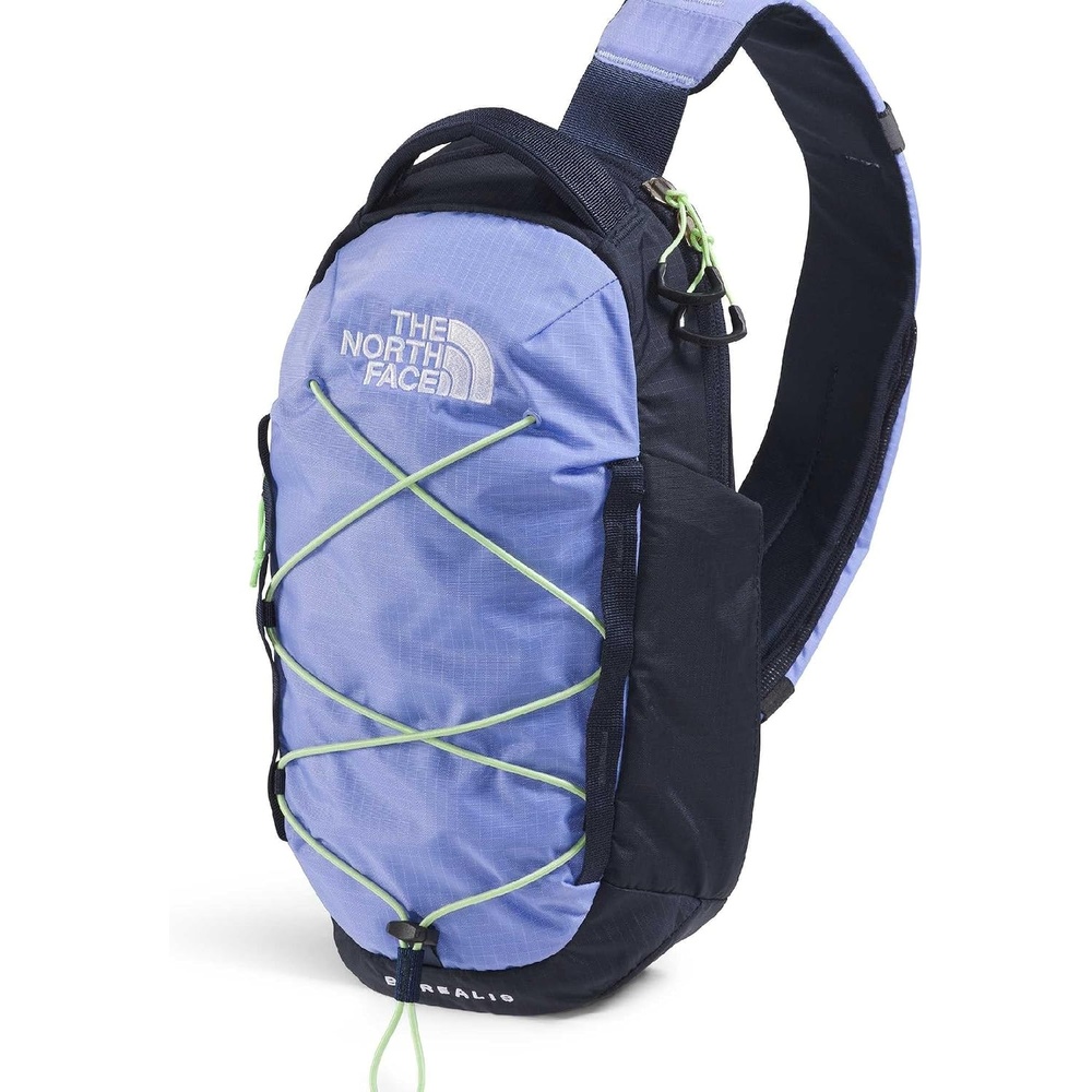 image:imageTHE NORTH FACE Borealis SIing Bag Crossbody Adjustable Strap Water Repellent Finish Multiple Compartments Tablet SleevePeriwinkle GlowSummit NavyLemon Mist