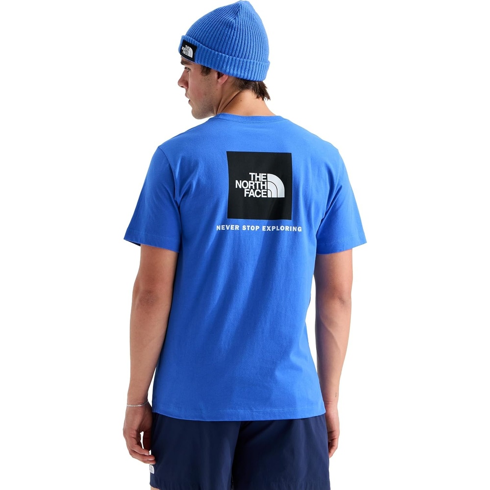 image:imageTHE NORTH FACE Mens Core Box NSE Short Sleeve Tee Branded Tshirt With a Ribbed CollarActive Blue