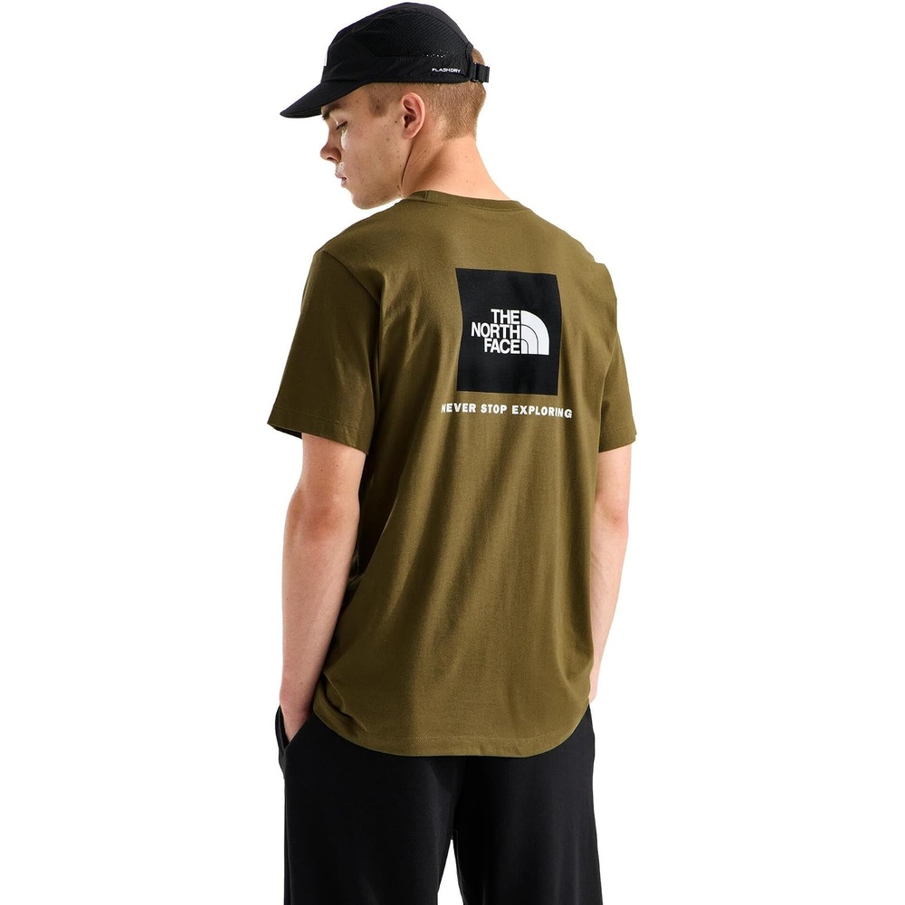 image:imageTHE NORTH FACE Mens Core Box NSE Short Sleeve Tee Branded Tshirt With a Ribbed CollarCaraway Seed
