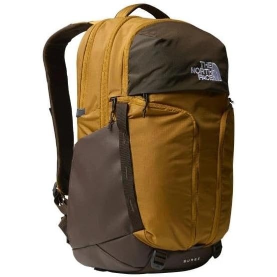image:imageTHE NORTH FACE Surge Commuter Laptop Backpack Daypack With Water Repellent Finish 16 Laptop Sleeve Reflective DetailsTimber TanDemitasse Brown