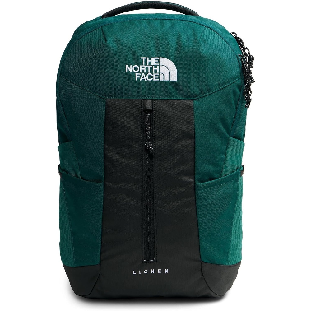 image:imageThe North Face Lichen Daypack Everyday Commuter Backpack Laptop Sleeve Water Bottle Pockets Center Front Pouch Pacific TealTNF Black One SizePacific TealTnf Black