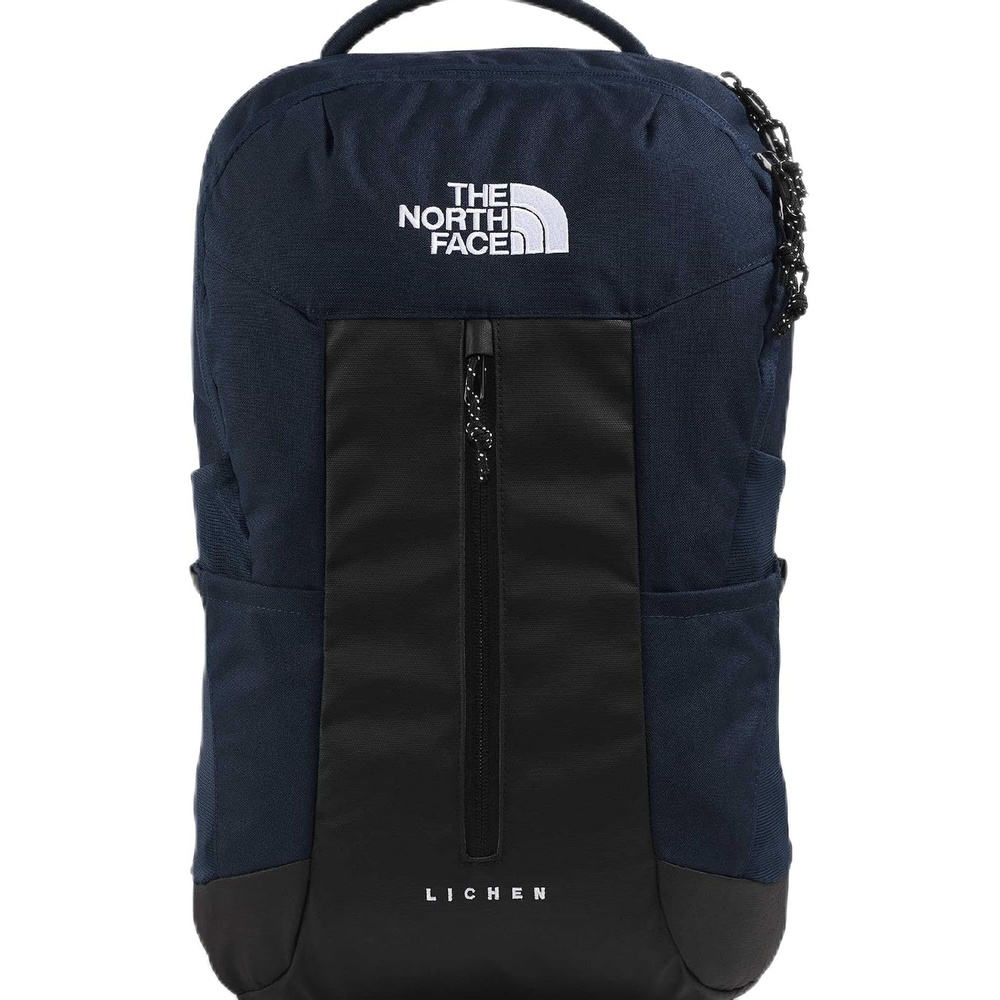image:imageThe North Face Lichen Daypack Everyday Commuter Backpack Laptop Sleeve Water Bottle Pockets Center Front Pouch Pacific TealTNF Black One SizeSummit NavyTnf Black