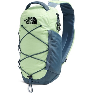 THE NORTH FACE Borealis SIing Bag | Crossbody Adjustable Strap, Water Repellent Finish, Multiple Compartments, Tablet Sleeve(Calcified Lime/Granite Grey)