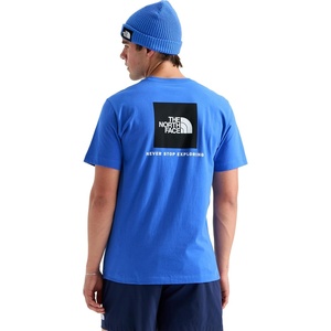 THE NORTH FACE Men’s Core Box NSE Short Sleeve Tee | Branded T-shirt With a Ribbed Collar(Active Blue)
