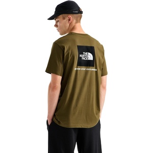 THE NORTH FACE Men’s Core Box NSE Short Sleeve Tee | Branded T-shirt With a Ribbed Collar(Caraway Seed)