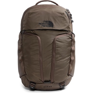 THE NORTH FACE Surge Commuter Laptop Backpack | Daypack With Water Repellent Finish, 16″ Laptop Sleeve, Reflective Details(Smokey Brown)