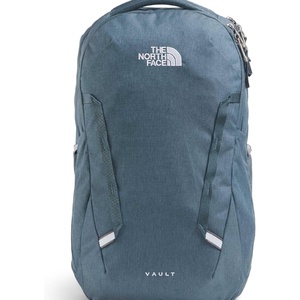 The North Face Women’s Vault Everyday Laptop Backpack – Commuter Travel Bag, Water-Repellent, Spacious Main Compartment, Metal Pink, One Size(Granite Grey Light Heather/Frost Grey)