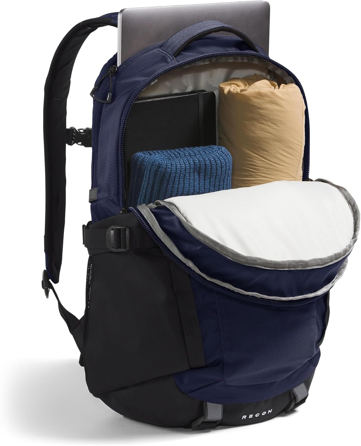 image:imageThe North Face Womens Recon Everyday Laptop Backpack Commuter Travel Bag 18 Laptop Sleeve WaterRepellent Pale Teal One SizeTnf NavyTnf Blacknpf