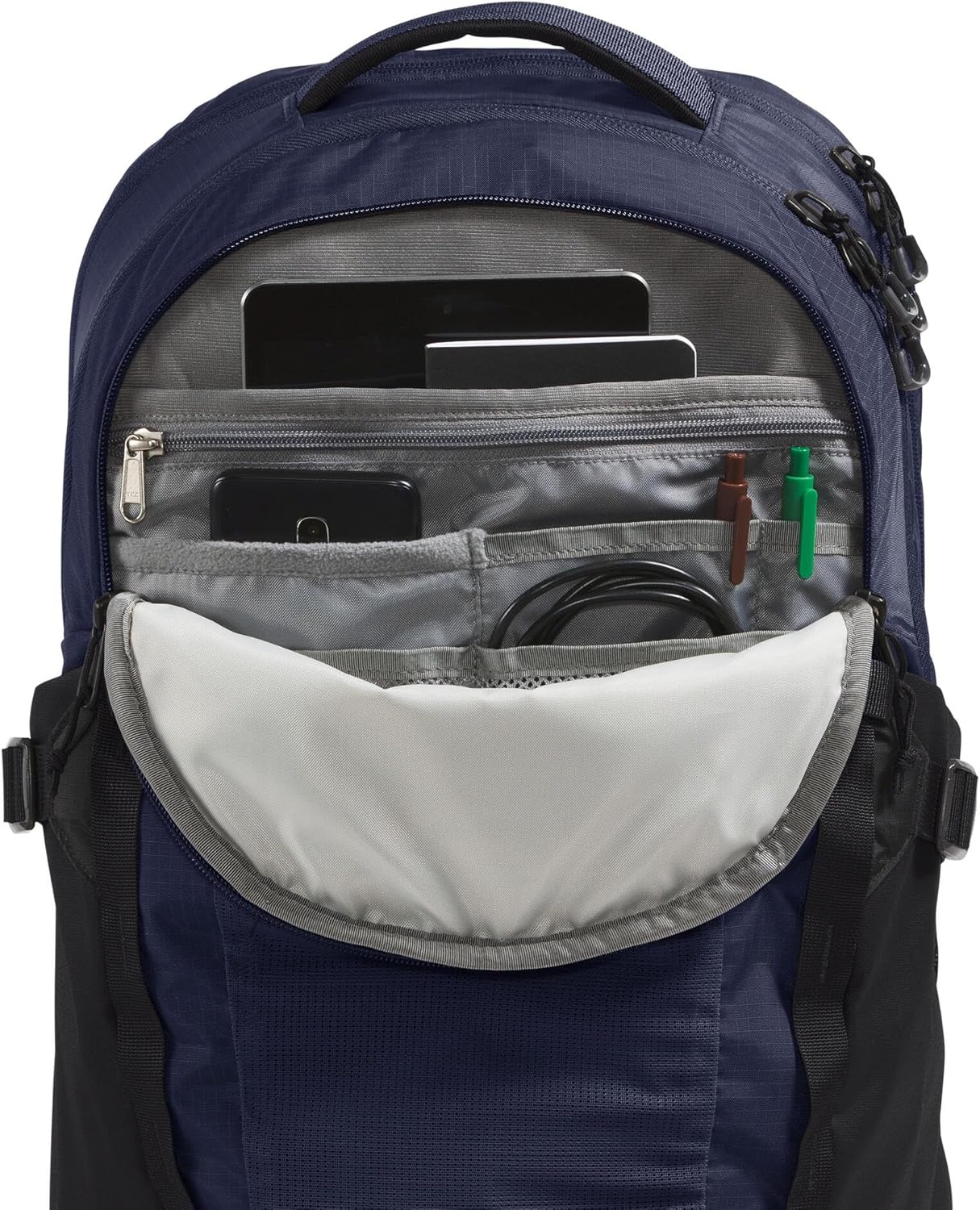 image:imageThe North Face Womens Recon Everyday Laptop Backpack Commuter Travel Bag 18 Laptop Sleeve WaterRepellent Pale Teal One SizeTnf NavyTnf Blacknpf