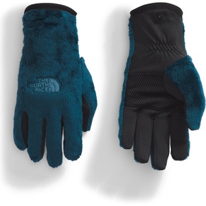 THE NORTH FACE Women’s Osito Etip Glove | Touchscreen Compatible, Hand Warming Soft Fleece, Silicone Grippers(Midnight Petrol)