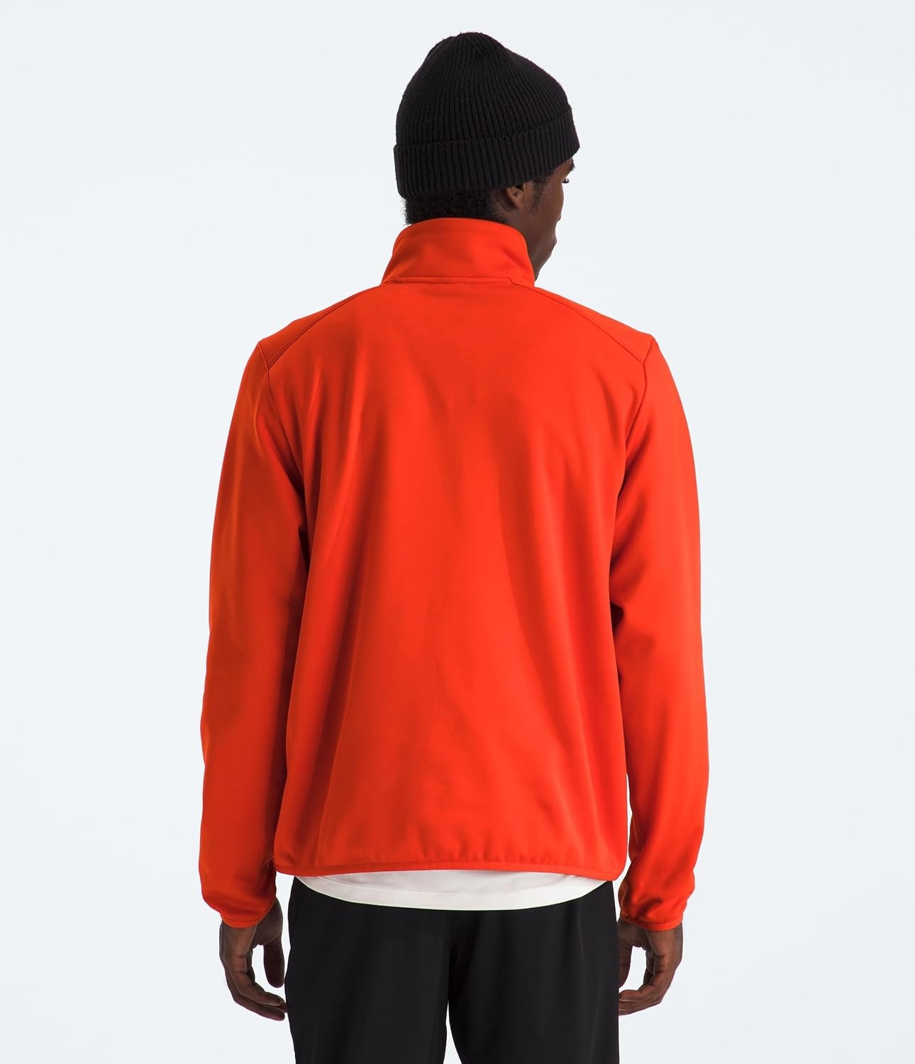 image:imageTHE NORTH FACE Mens TNF Performance Fleece 14 Zip Jacket Lightweight Pullover With Secure Zip Chest PocketLava Red