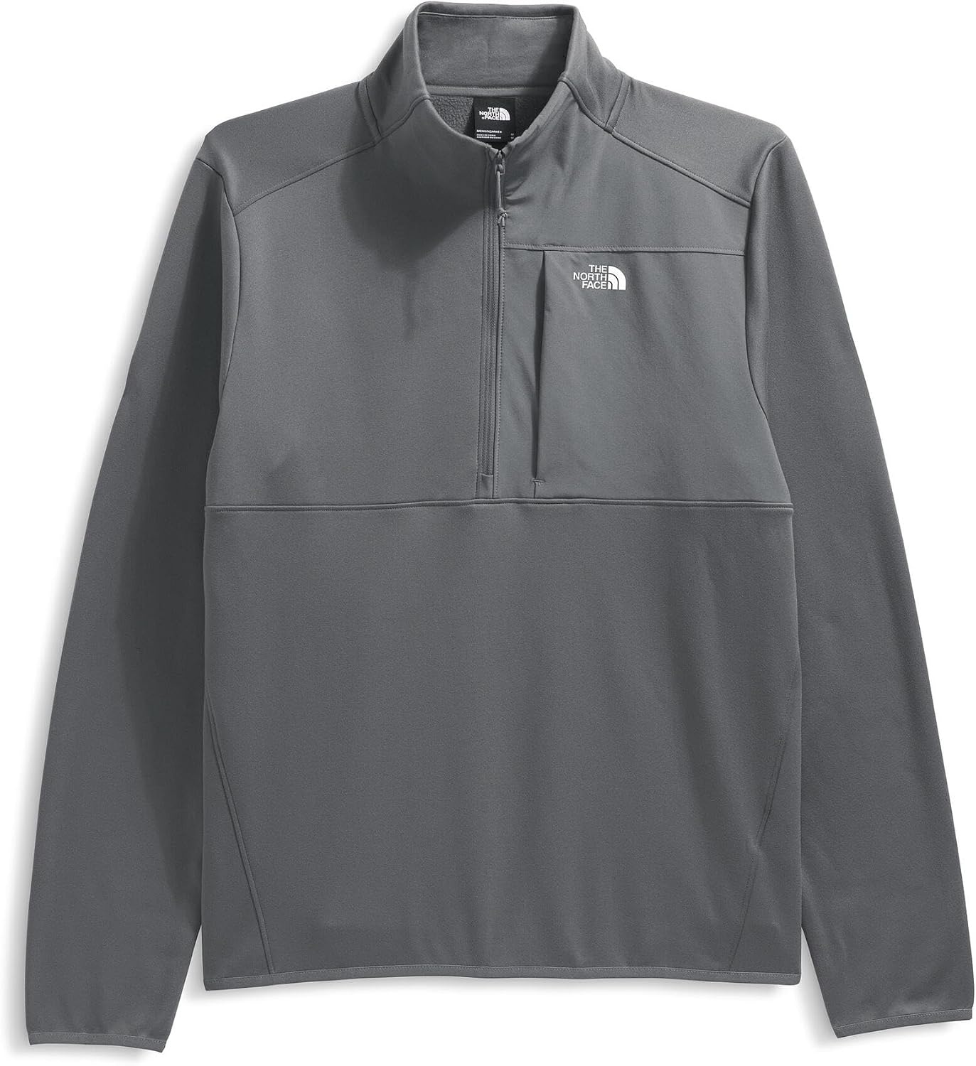 image:imageTHE NORTH FACE Mens TNF Performance Fleece 14 Zip Jacket Lightweight Pullover With Secure Zip Chest PocketSmoked Pearl