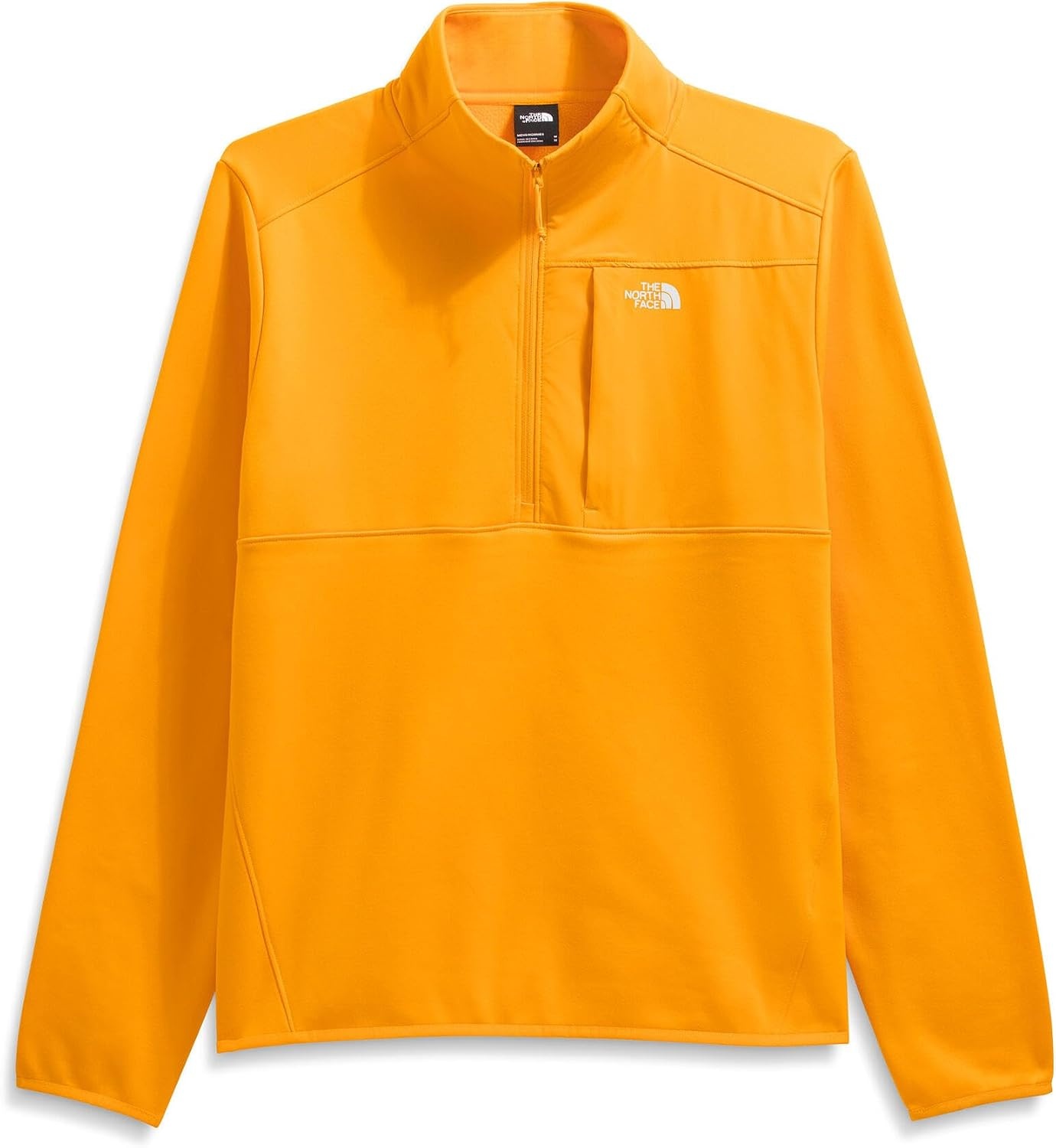 image:imageTHE NORTH FACE Mens TNF Performance Fleece 14 Zip Jacket Lightweight Pullover With Secure Zip Chest PocketSummit Gold